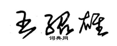 朱錫榮王紹雄草書個性簽名怎么寫