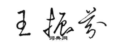 駱恆光王振芬草書個性簽名怎么寫