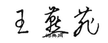 駱恆光王燕菲草書個性簽名怎么寫