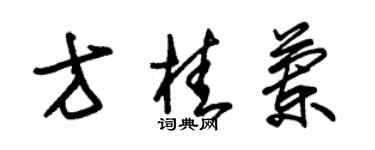 朱錫榮方桂蘭草書個性簽名怎么寫