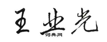 駱恆光王業光行書個性簽名怎么寫