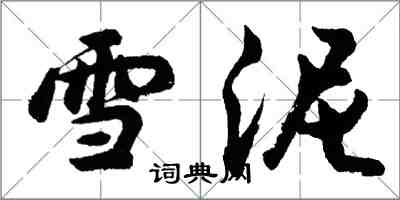 胡問遂雪泥行書怎么寫