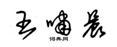 朱錫榮王嘯晨草書個性簽名怎么寫