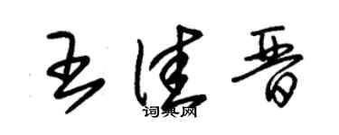 朱錫榮王佳晉草書個性簽名怎么寫