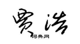 朱錫榮賈浩草書個性簽名怎么寫