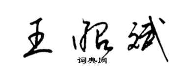 梁錦英王昭斌草書個性簽名怎么寫