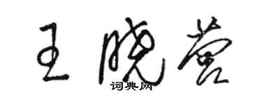 駱恆光王曉營草書個性簽名怎么寫