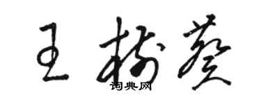 駱恆光王樹葵草書個性簽名怎么寫