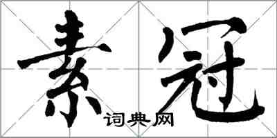 翁闓運素冠楷書怎么寫