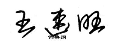 朱錫榮王速旺草書個性簽名怎么寫