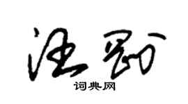 朱錫榮汪剛草書個性簽名怎么寫