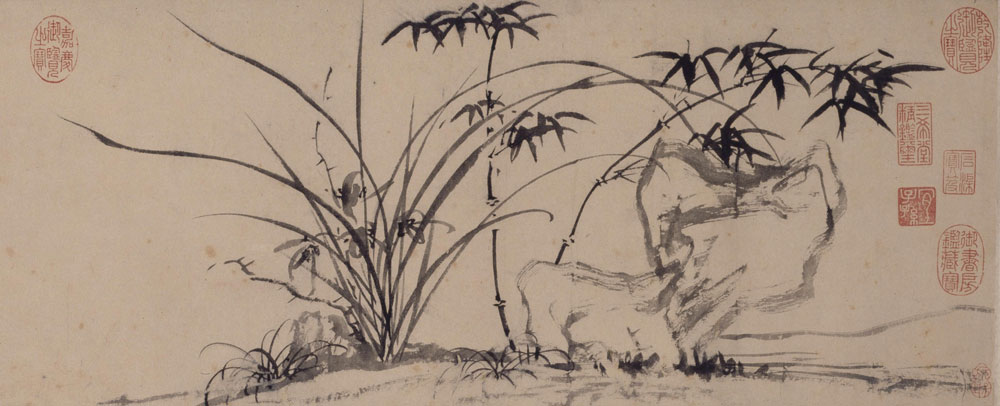 【jpg高清】文徵明《三友圖卷》下載_7M