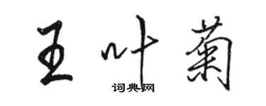 駱恆光王葉菊行書個性簽名怎么寫