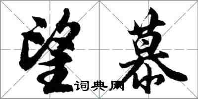 胡問遂望慕行書怎么寫