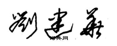 朱錫榮劉建華草書個性簽名怎么寫