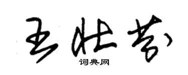 朱錫榮王壯芬草書個性簽名怎么寫