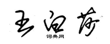 朱錫榮王白莎草書個性簽名怎么寫