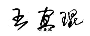 朱錫榮王宜琨草書個性簽名怎么寫