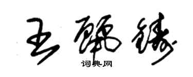朱錫榮王麗鑄草書個性簽名怎么寫
