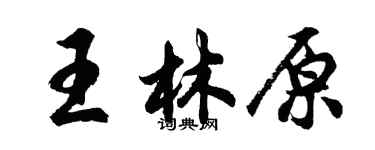 胡問遂王林原行書個性簽名怎么寫