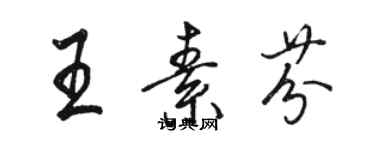駱恆光王素芬行書個性簽名怎么寫