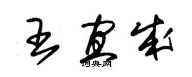 朱錫榮王宜成草書個性簽名怎么寫