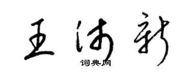 梁錦英王沛新草書個性簽名怎么寫