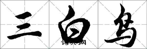 胡問遂三白鳥行書怎么寫