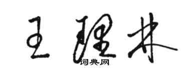 駱恆光王理林草書個性簽名怎么寫