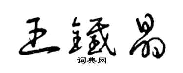 曾慶福王鐵晶草書個性簽名怎么寫