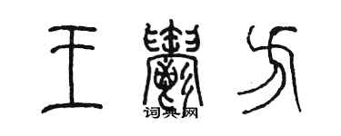 陳墨王郁方篆書個性簽名怎么寫