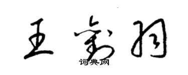 梁錦英王劉羽草書個性簽名怎么寫