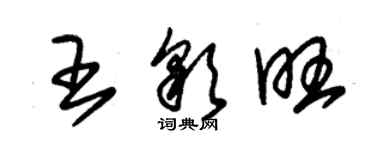 朱錫榮王彩旺草書個性簽名怎么寫