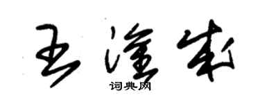 朱錫榮王淦成草書個性簽名怎么寫