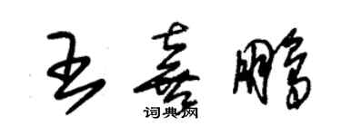朱錫榮王喜鵬草書個性簽名怎么寫