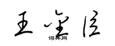 梁錦英王金臣草書個性簽名怎么寫