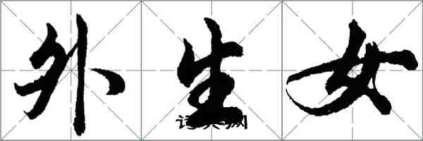 胡問遂外生女行書怎么寫