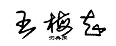 朱錫榮王梅知草書個性簽名怎么寫