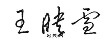 駱恆光王映雪草書個性簽名怎么寫