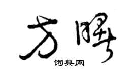 曾慶福方曙草書個性簽名怎么寫