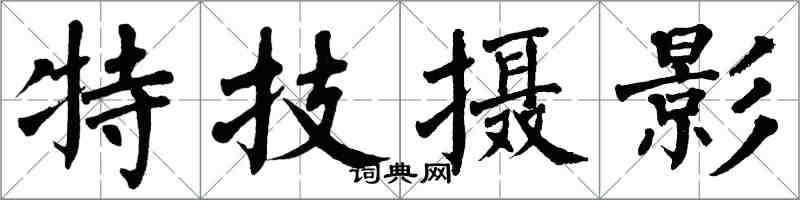 翁闓運特技攝影楷書怎么寫