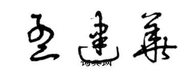 曾慶福孟建華草書個性簽名怎么寫