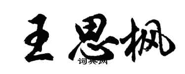 胡問遂王思楓行書個性簽名怎么寫