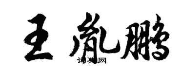胡問遂王胤鵬行書個性簽名怎么寫