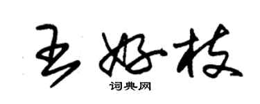 朱錫榮王好枝草書個性簽名怎么寫