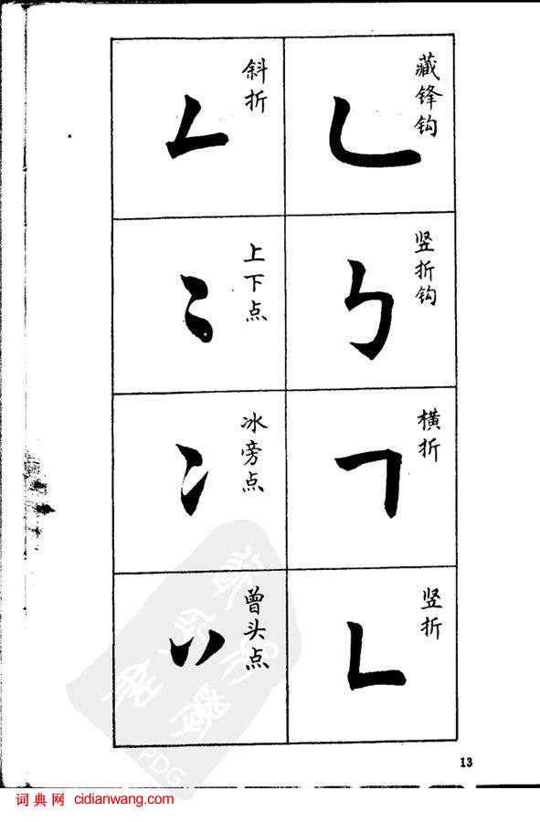 任政《楷書基本點畫筆法》