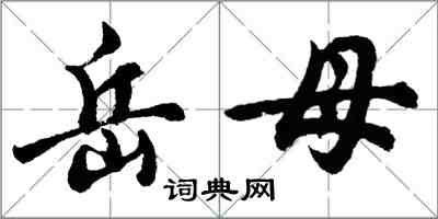 胡問遂岳母行書怎么寫