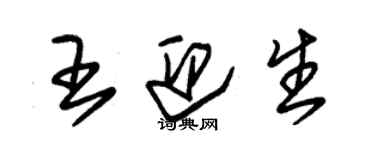 朱錫榮王迎生草書個性簽名怎么寫