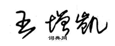 朱錫榮王增凱草書個性簽名怎么寫