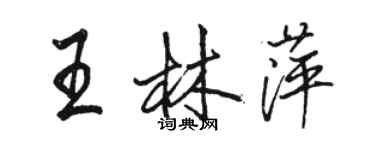 駱恆光王林萍行書個性簽名怎么寫